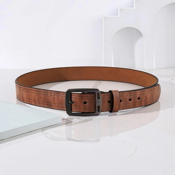 Men Square Buckle Belt - Picture 3 of 3